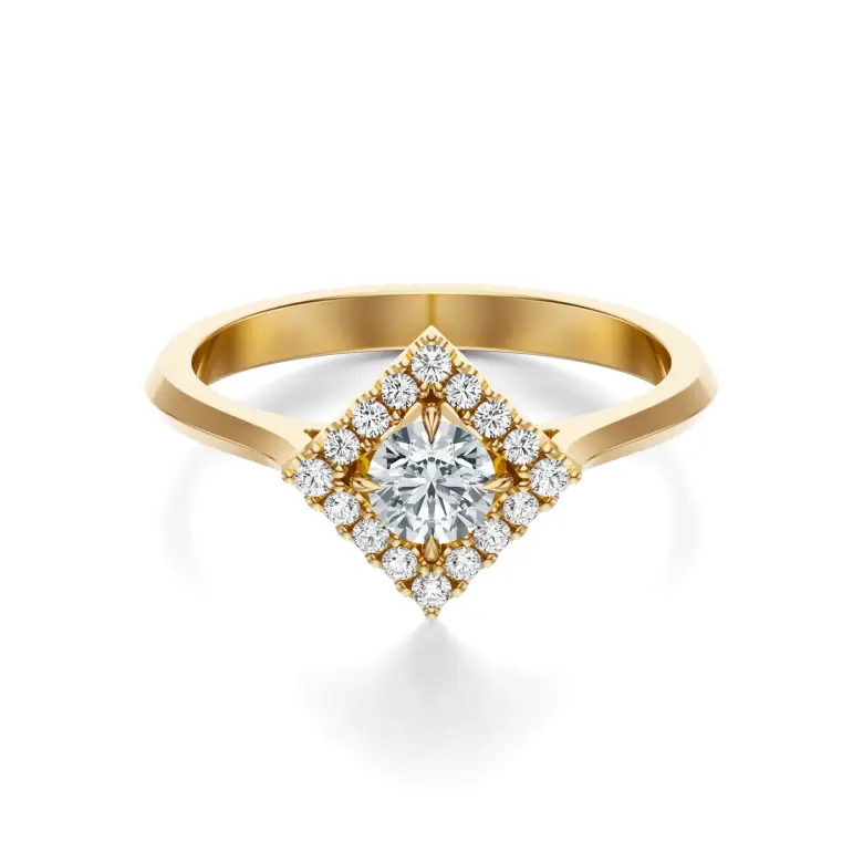 Pierścionek zaręczynowy z diamentami AJPZ_077